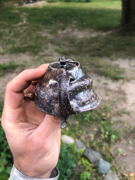 Wood Fired “Walking Hill” Teapot, ~50ml