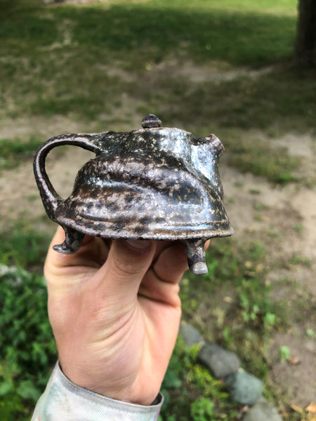 Wood Fired “Walking Hill” Teapot, ~50ml